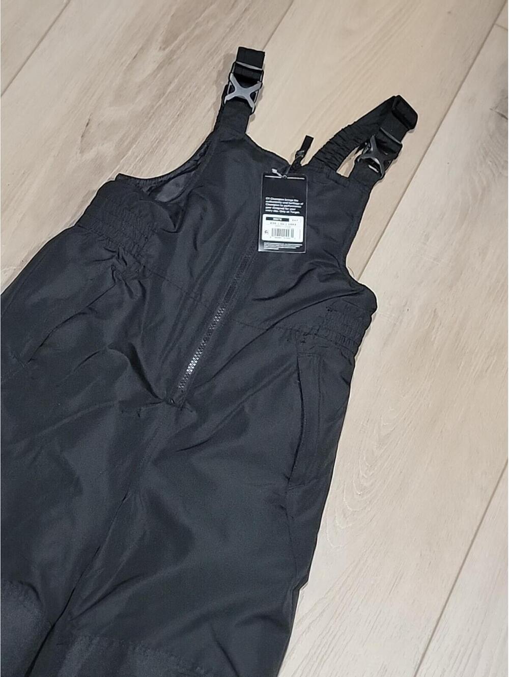 Champion Youth Black  Overall Ski Suit Size 6/7 Boys NWT #2